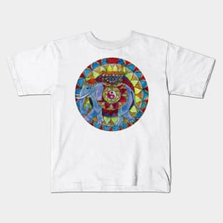 Tao elephant free-hand mandala Kids T-Shirt